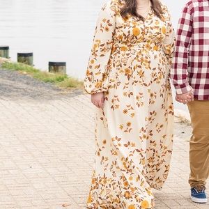 Pink Lily Fall Maxi Dress
